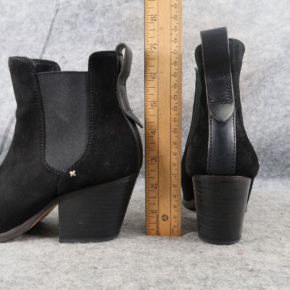 Rag & Bone Shoe Women 5 Chelsea Boot Devon Ankle Bootie Leather Block Heel Black - Picture 6 of 16